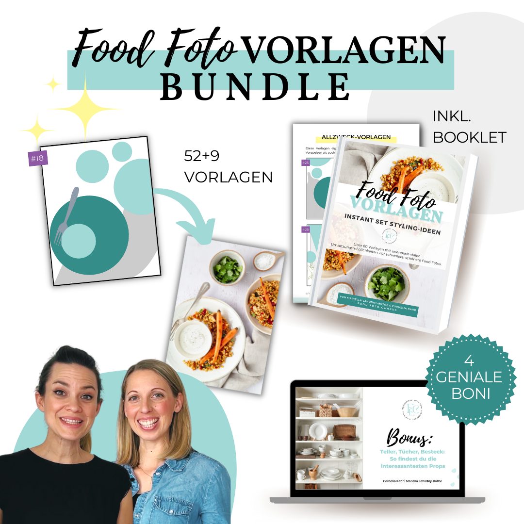 Vorlagen für die Food Fotografie