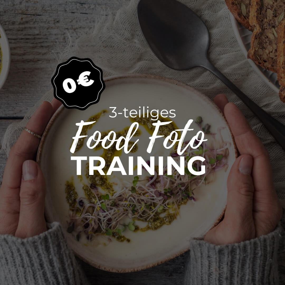 3-teiliges Food Foto Training für 0 EUR