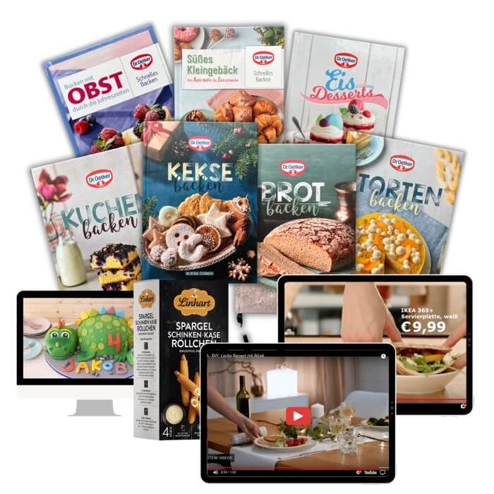 Auswahl an Food-Styling Kundenprojekte von Mariella